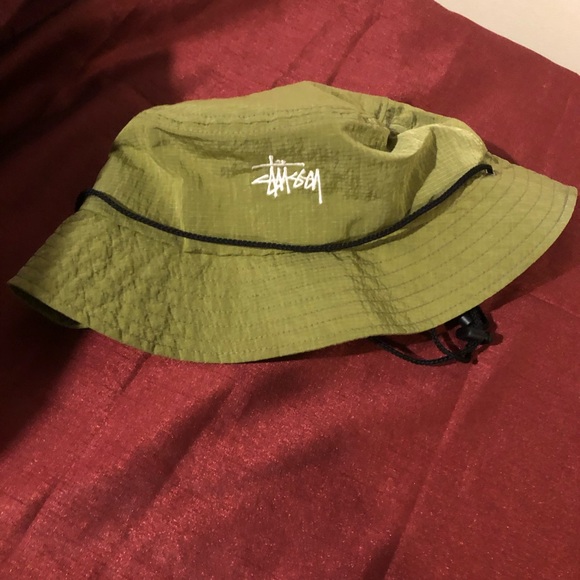 Stussy Olive Green Bucket Hat - Picture 2 of 8